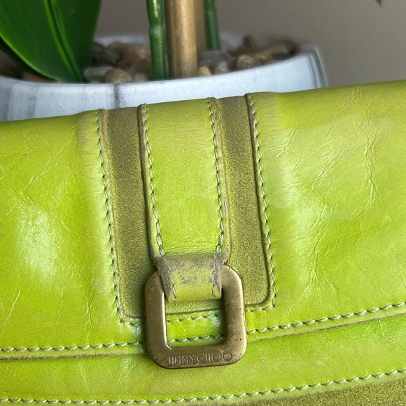 JIMMY CHOO AUTHENTIC SUEDE/LEATHER WALLET - Picture 5 of 16